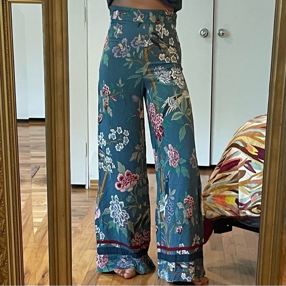 H&M x GP & J BAKER HIGH WAIST PANTS SIZE US 4 - Picture 1 of 7